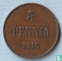 Finlande 5 penniä 1913 - Image 1
