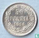 Finland 50 penniä 1914 (misslag) - Afbeelding 1