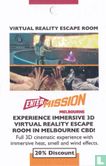 Enter Mission Melbourne - Virtual Reality Escape Room - Afbeelding 1