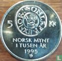Noorwegen 5 kroner 1995 "1000 years of Norwegian coinage" - Afbeelding 1