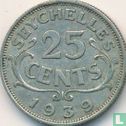 Seychellen 25 Cent 1939 - Bild 1
