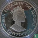 Jersey 2 pounds 1993 (PROOF - zilver) "40th anniversary Coronation of Queen Elizabeth II" - Afbeelding 2