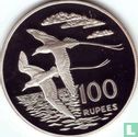 Seychelles 100 rupees 1978 (BE) "white-tailed tropicbird" - Image 2