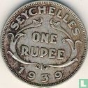 Seychelles 1 rupee 1939 - Image 1