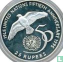 Seychellen 25 rupees 1995 (PROOF) "50th anniversary of the United Nations" - Afbeelding 1