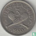 New Zealand 3 pence 1950 - Image 1