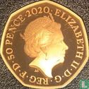 Verenigd Koninkrijk 50 pence 2020 (PROOF - goud) "Brexit" - Afbeelding 1