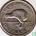 Nieuw-Zeeland 1 florin 1937 - Afbeelding 1