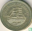 Jersey 1 pound 1992 "Sailing ship Hebe" - Image 2