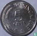 Singapore 5 cents 1981 (acier recouvert de cuivre-nickel) - Image 1