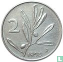 Italië 2 lire 1958 - Afbeelding 1