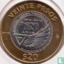 Mexique 20 pesos 2015 "Centenary of the Air Forces" - Image 1