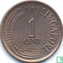 Singapour 1 cent 1969 - Image 1