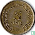 Singapore 5 cents 1969 - Image 1