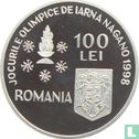 Romania 100 lei 1998 (PROOF) "Winter Olympics in Nagano -  Bobsledding" - Image 1