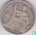 Frans Indochina 10 centimes 1888 - Afbeelding 1