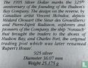 Kanada 1 Dollar 1995 "325th anniversary Founding of the Hudson's Bay Company" - Bild 3