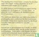 Canada 1 dollar 2002 (PROOF - kleurloos) "50 years Reign of Queen Elizabeth II" - Afbeelding 3