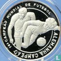 Sao Tome and Principe 1000 dobras 1990 (PROOF) "Football World Cup in Italy - Germany champion - 2 players" - Image 2
