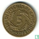 Empire allemand 5 reichspfennig 1925 (G) - Image 2