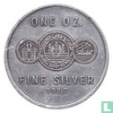 Kuwait Medallic Issue 1978 (Silver - Matte) "The 10th Ann. of Al Ahli Bank of Kuwait - ONE OZ." - Afbeelding 1