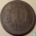 Chile 1 peso 1945 - Image 1