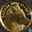 Canada 25 cents 2016 (PROOF) "Arctic fox" - Afbeelding 1