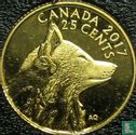 Canada 25 cents 2017 (PROOF) "Arctic fox" - Afbeelding 1