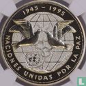 Dominicaanse Republiek 1 peso 1995 (PROOF) "50 years United Nations" - Afbeelding 2