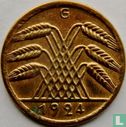 Duitse Rijk 50 rentenpfennig 1924 (G) - Afbeelding 1
