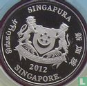 Singapur 2 Dollar 2012 (PROOFLIKE - ungefärbte) "Giant pandas" - Bild 1
