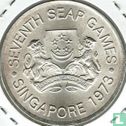 Singapore 5 dollars 1973 "Southeast Asian Games in Singapore" - Afbeelding 1