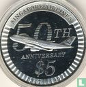 Singapur 5 Dollar 1997 (PP) "50th anniversary of Singapore Airlines" - Bild 2