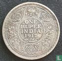 British India 1 rupee 1917 (Bombay) - Image 1