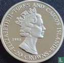 Turks- und Caicosinseln 20 Crown 1993 (PP) "40th anniversary Coronation of Queen Elizabeth II - Crown and scepters" - Bild 1
