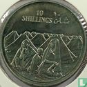 Somalia 10 shillings 1979 "10th anniversary of Republic - Refugee camp" - Image 2