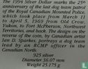 Canada 1 dollar 1994 "25th anniversary Last dog team patrol of the Royal Canadian Mounted Police" - Image 3