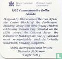 Canada 1 dollar 1992 "125th anniversary Canadian Parliament" - Image 3
