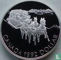 Canada 1 dollar 1992 (PROOF) "175th anniversary Kingston stagecoach" - Image 1