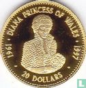 Tuvalu 20 dollars 1997 (PROOF) "Death of Princess Diana" - Image 2
