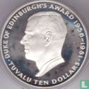 Tuvalu 10 dollars 1981 (PROOF) "25th anniversary Duke of Edinburgh award" - Image 1