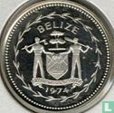 Belize 50 cents 1974 (PROOF - silver) "Frigate birds" - Image 1