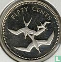 Belize 50 cents 1974 (PROOF - zilver) "Frigate birds" - Afbeelding 2