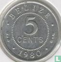 Belize 5 cents 1980 - Image 1