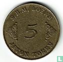 Monaco 5 Francs - S.B.M / Loews - Image 1