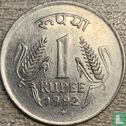 India 1 rupee 1992 (Hyderabad) - Afbeelding 1