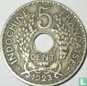 Frans Indochina 5 centimes 1923 - Afbeelding 1
