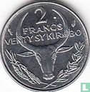 Madagascar 2 francs 1984 - Image 2