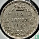 Canada 10 cents 1891 (21 leaves) - Image 1