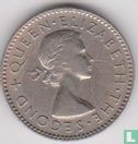 New Zealand 6 pence 1957 (without shoulder strap) - Image 2